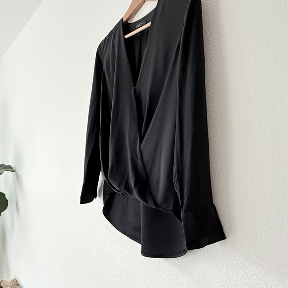 RAG & BONE BLACK SILK BLOUSE - Picture 4 of 9